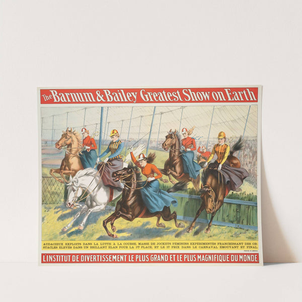 The Barnum & Bailey greatest show on earth : L’Institut de divertissement le plus grand et le plus magnifique du monde (1898) by Strobridge & Co. Lith.