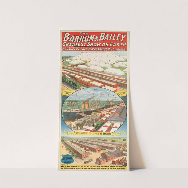 The Barnum & Bailey greatest show on earth : L’Institut de divertissement le plus grand et le plus magnifique du monde (1900) by Strobridge & Co. Lith.