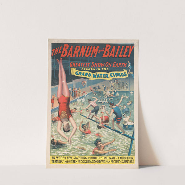 The Barnum & Bailey greatest show on earth Scenes in the grand water circus (1895) by Strobridge & Co. Lith.