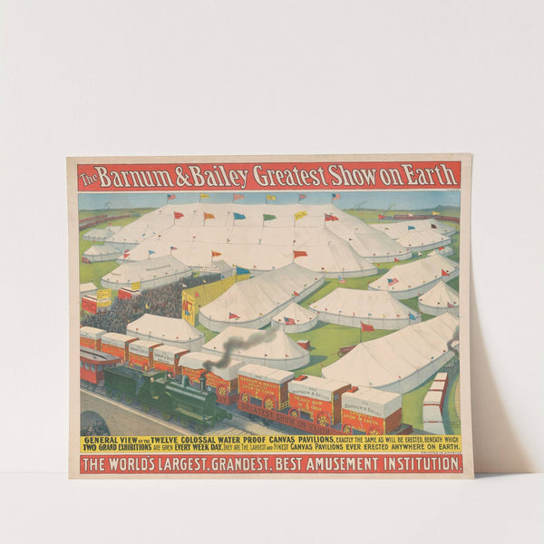 The Barnum & Bailey greatest show on Earth, the world’s largest, grandest, best amusement institution (1899) by Strobridge & Co. Lith.