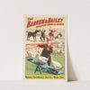 The Barnum & Bailey greatest show on earth. Wonderful performing geese, roosters and musical donkey (1900) by Strobridge & Co. Lith.