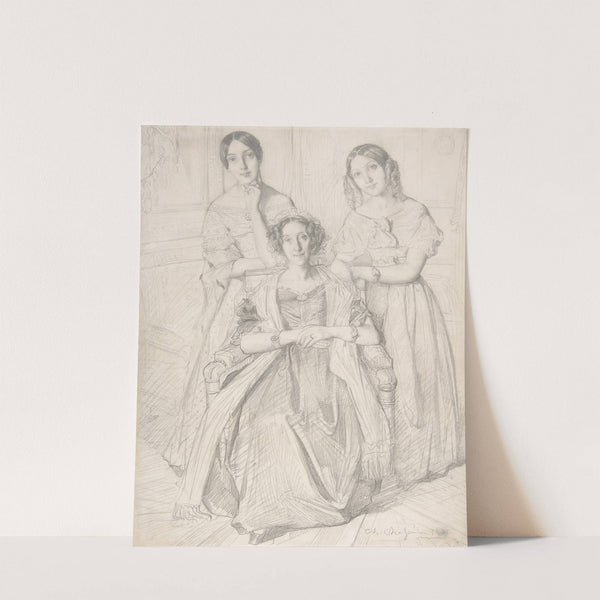 The Baroness Duperré and Her Daughters by Théodore Chassériau