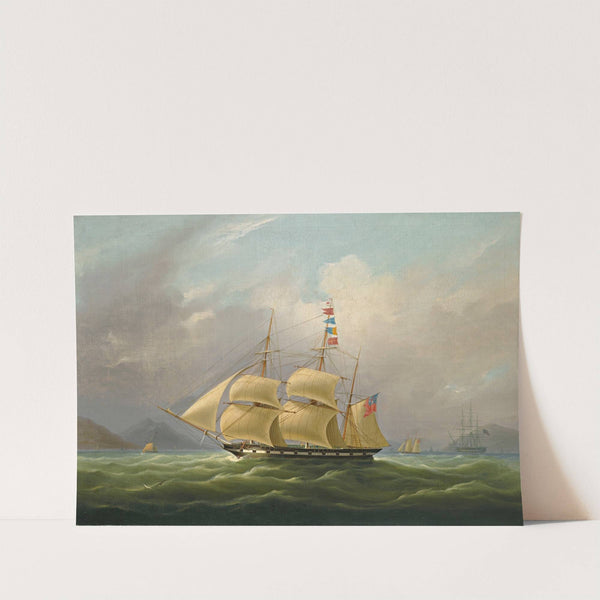 The Barque Sylph, Beloging To Mr. Alexander Robertson Off The Macao, China by William John Huggins