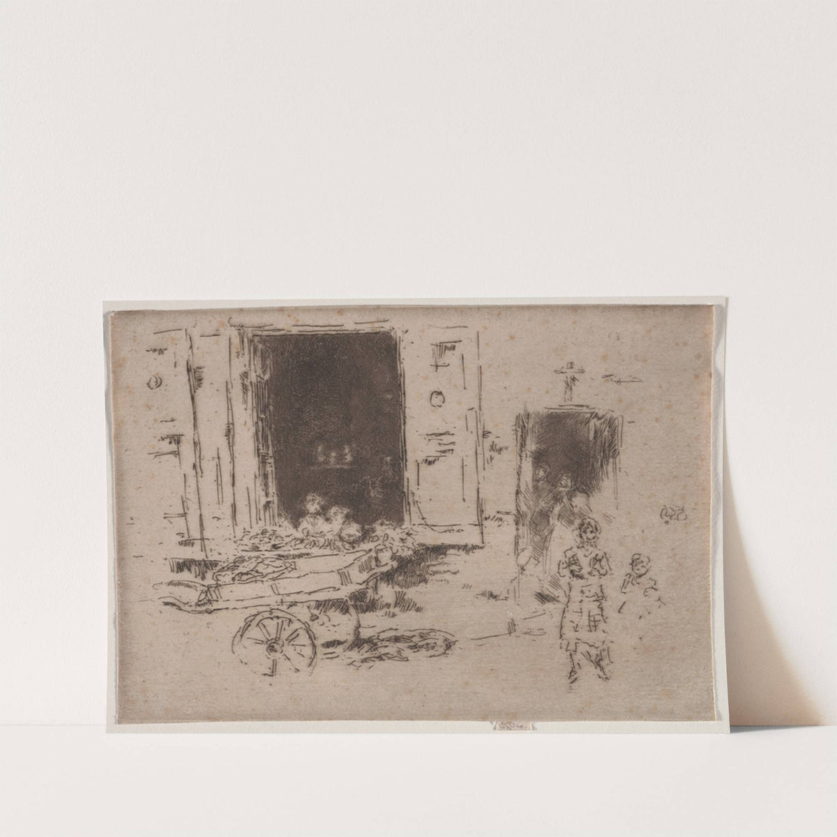 The Barrow – Quartier des Marolles, Brussels (1887) by James Abbott McNeill Whistler