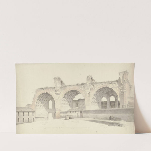The Basilica of Maxentius and Constantine in Rome (c. 1809 - c. 1812) by Josephus Augustus Knip