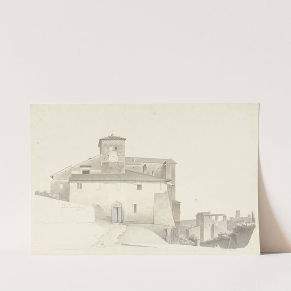 The Basilica of the Santi Quattro Coronati in Rome (c. 1809 - c. 1812) by Josephus Augustus Knip