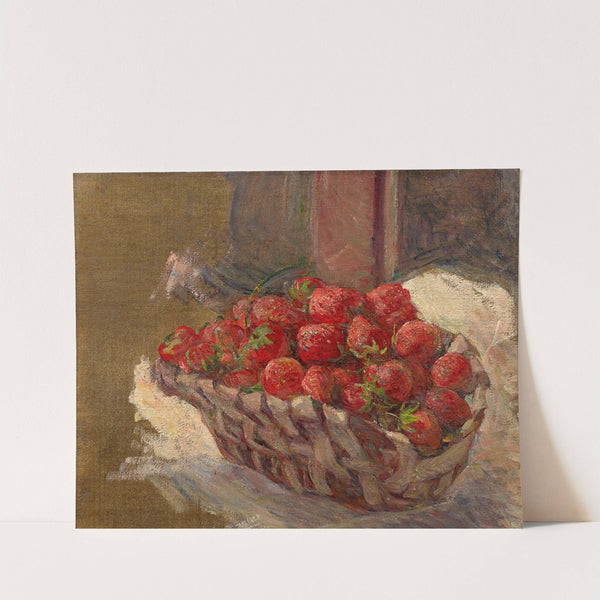 The basket of wild strawberries by Marie Bracquemond