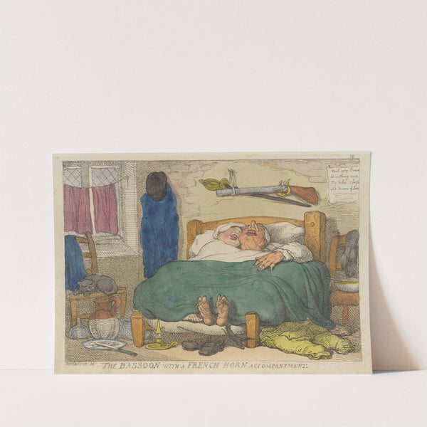 The bassoon with a French horn accompanyment by Thomas Rowlandson