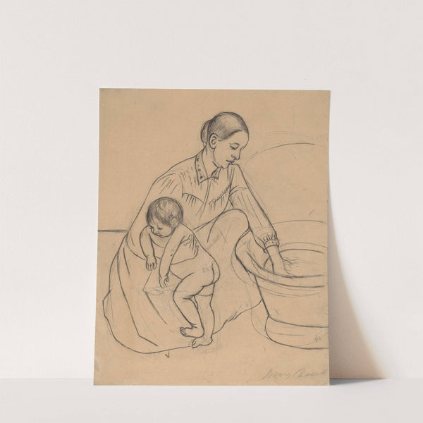 The Bath (recto) (1890-1891) by Mary Cassatt