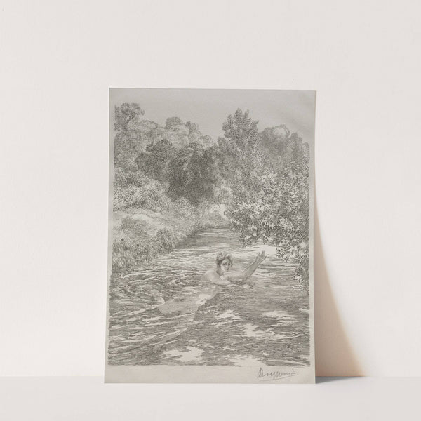 The Bather (c. 1860-70) by Félix Bracquemond