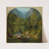 The Bathers, Souvenir of the Banks of the Anio River at Tivoli by Théodore Caruelle d'''Aligny