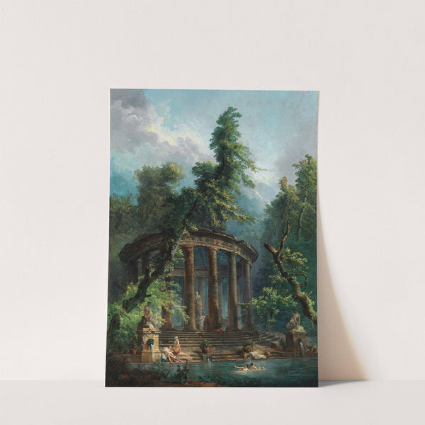 The Bathing Pool by Hubert Robert