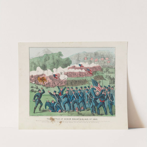 The battle at Cedar Mountain, Aug. 9th 1862 (1872) by Currier & Ives.