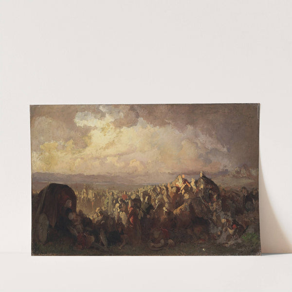 The Battle of Bråvalla. Study by August Malmström