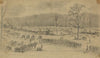 The battle of Chancellorsville. Scene at junction of U.S. ford road, and road to Rapidan River
