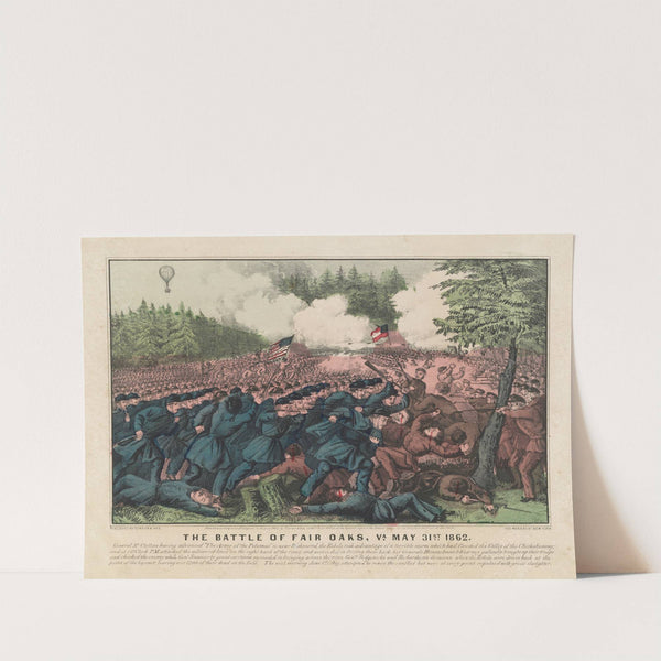 The Battle of Fair Oaks, Va. May 31st, 1862 (1862) by Currier & Ives.