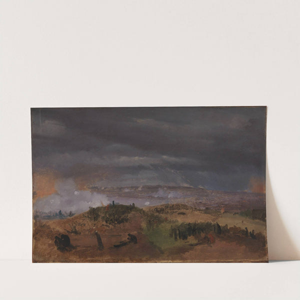 The Battle of Isted 25 July 1850. Study by Jørgen Sonne