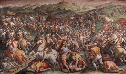 The battle of Marciano in Val di Chiana