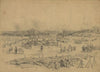 The battle of Spottsylvania–View of the field from the center of the position