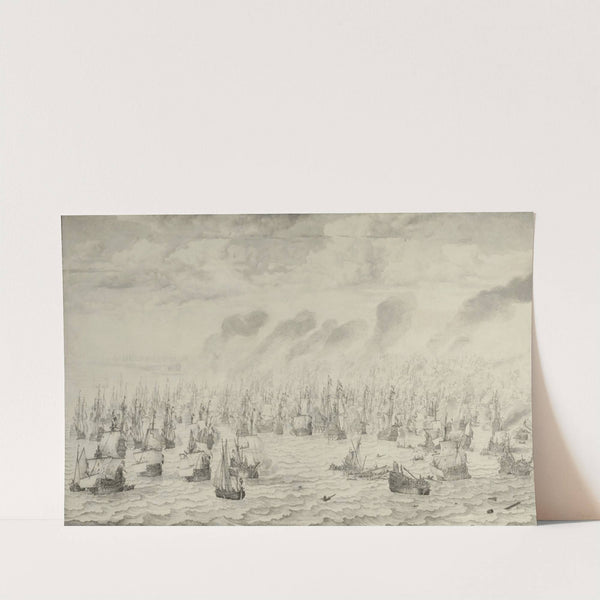 The Battle of Terheide by Willem van de Velde the Elder