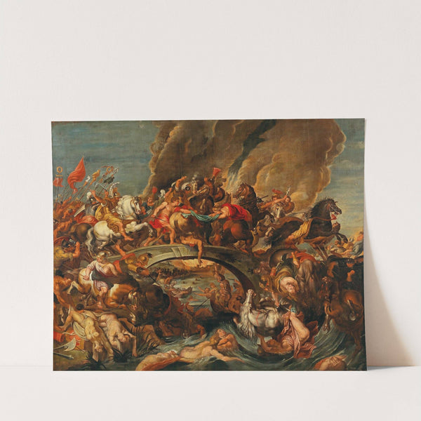 The Battle of the Amazons by Follower of Peter Paul Rubens