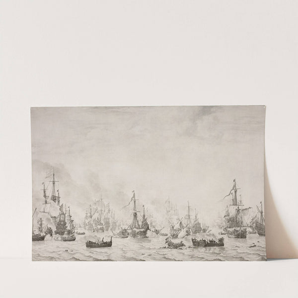 The Battle of the Downs by Willem van de Velde the Elder