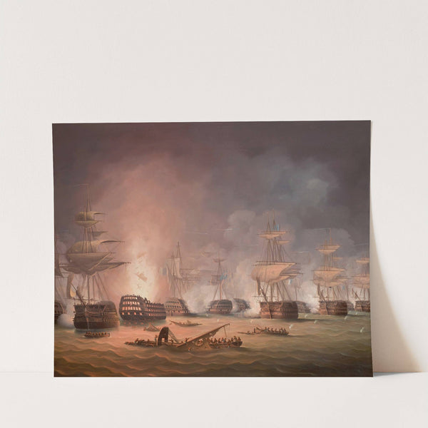 The Battle of the Nile, 1 August 1798 by Thomas Buttersworth