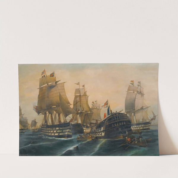 The battle of Trafalgar by Konstantinos Volanakis