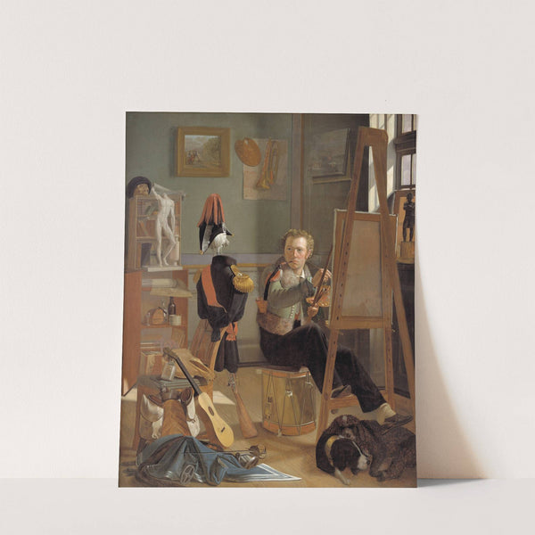 The Battle-Painter Jørgen Sonne in his Studio by Ditlev Blunck