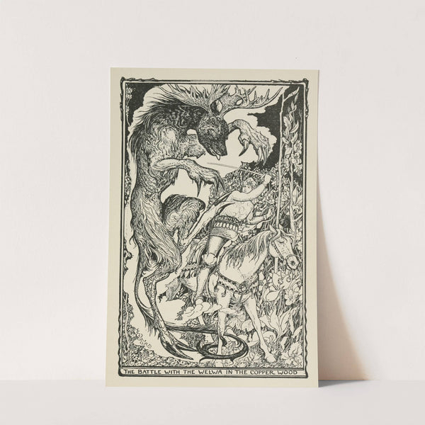 The Battle with the Welwa in the Copper Wood by Henry Justice Ford