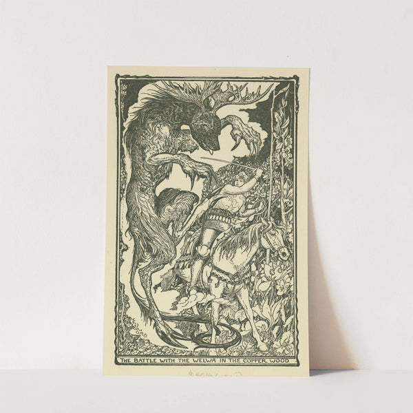 The battle with the Welwa in the Copper Wood by Henry Justice Ford