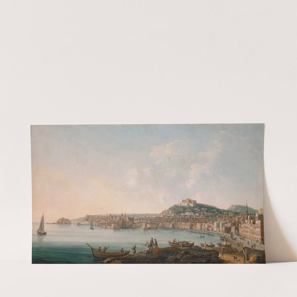 The Bay of Naples from the west, with the Castel dell’Ovo, the Castel Nuovo and the Certosa di San Martino by Pietro Antoniani