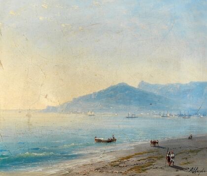 The Bay of Yalta with the Magobi and Ai Petri mountains