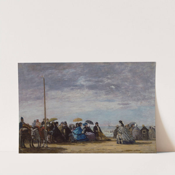 The beach (1864) by Eugène Boudin