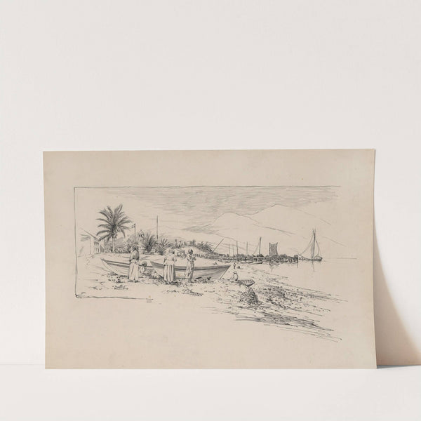 The Beach at Basseterre (1882-1886) by Milton J. Burns