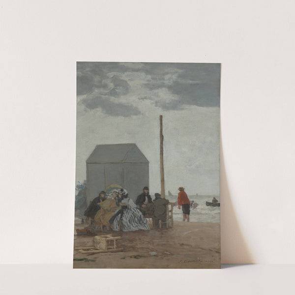 The Beach at Deauville (1864) by Eugène Boudin