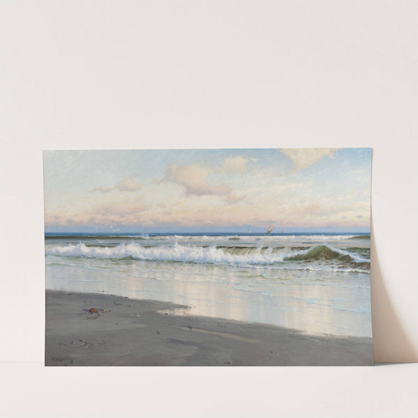 The Beach at Filey in Yorkshire, England by Carl Wilhelm Bøckmann Baarth