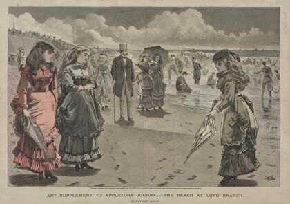 The Beach at Long Branch (1869)