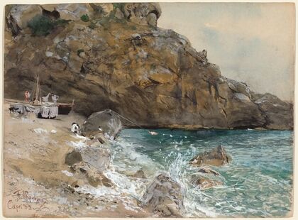 The Beach at Marina Piccola,Capri
