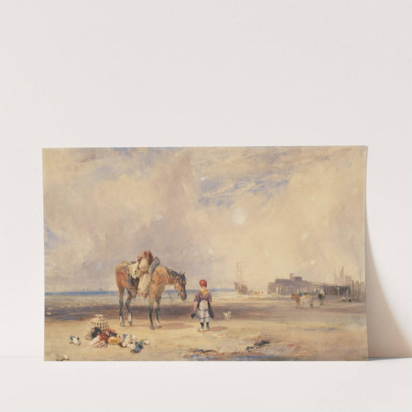 The beach at Ostend by Samuel Austin