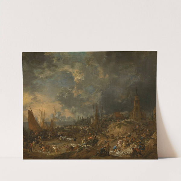 The Beach at Scheveningen by Lucas Smout the Younger