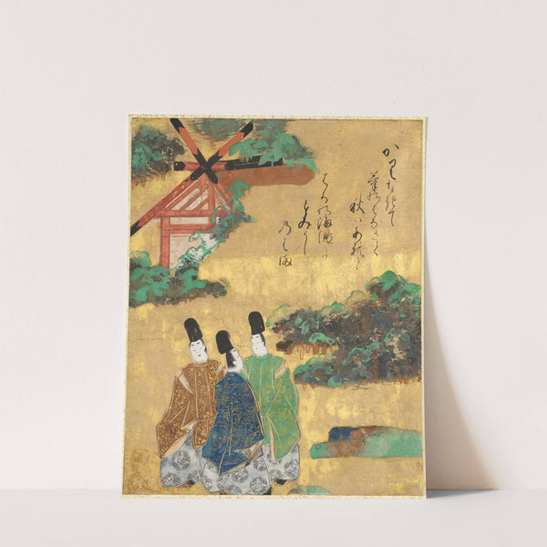 The Beach at Sumiyoshi from the Tales of Ise (c. 1634) by Tawaraya Sōtatsu