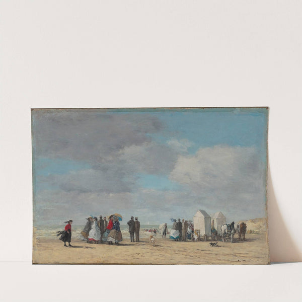 The Beach at Trouville (1865) by Eugène Boudin