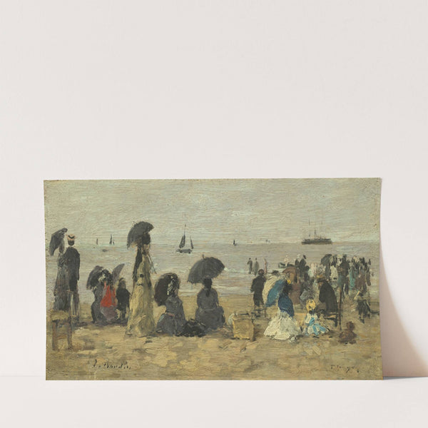 The Beach (1877) by Eugène Boudin