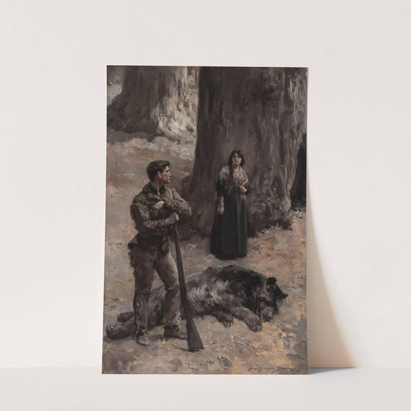 The Bear Hunter (1896) by Alice Barber Stephens