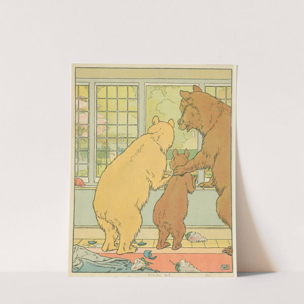 The bears watch from the window (1909) by Leonard Leslie Brooke