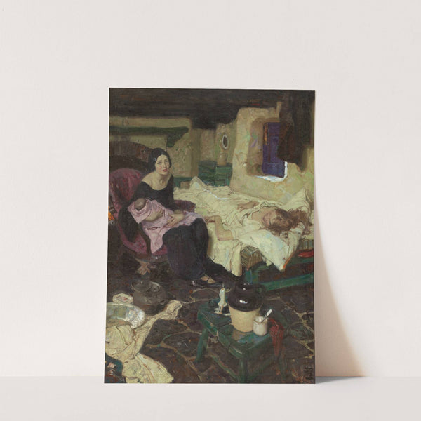 The Beautiful Mid-Wife, the Baby, and the Beautiful Mother (1923) by Dean Cornwell