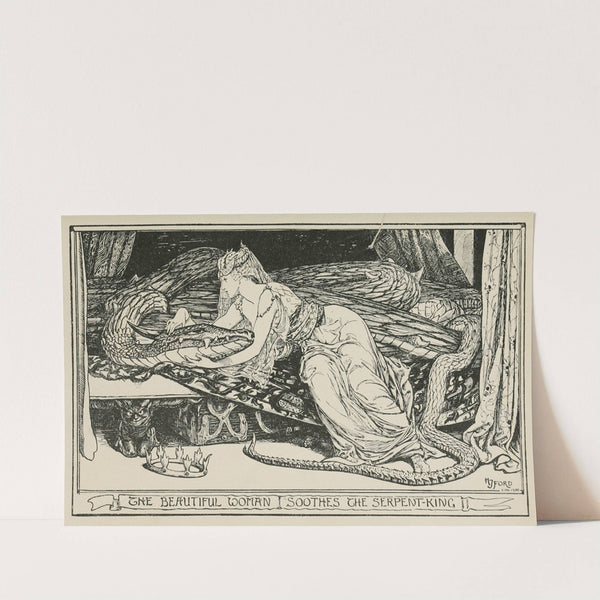 The Beautiful Woman soothes the Serpent-King by Henry Justice Ford