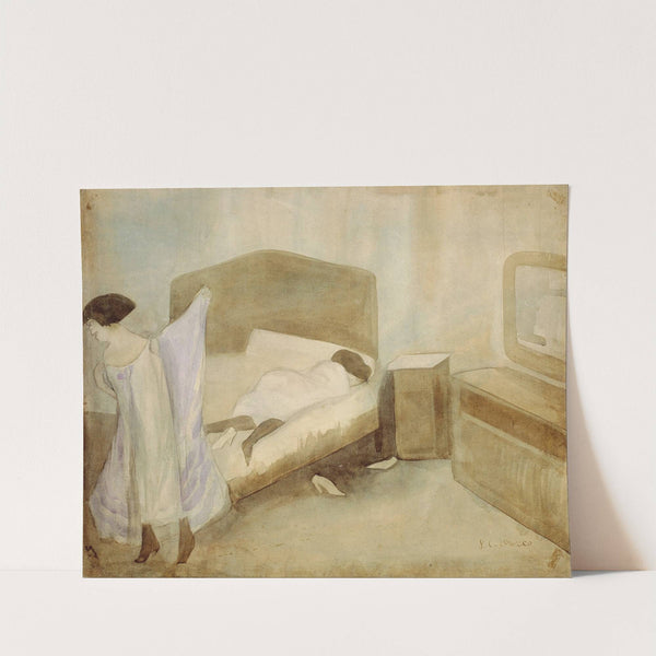 The Bedroom (circa 1910) by José Clemente Orozco