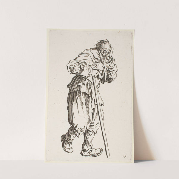 The Beggar Leaning on his Cane (1622) by Jacques Callot
